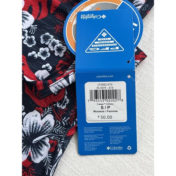 Columbia PFG Freeze Women's Dress Sz Small Activewear Omni‎ Freeze UPF 50 - Picture 7 of 10